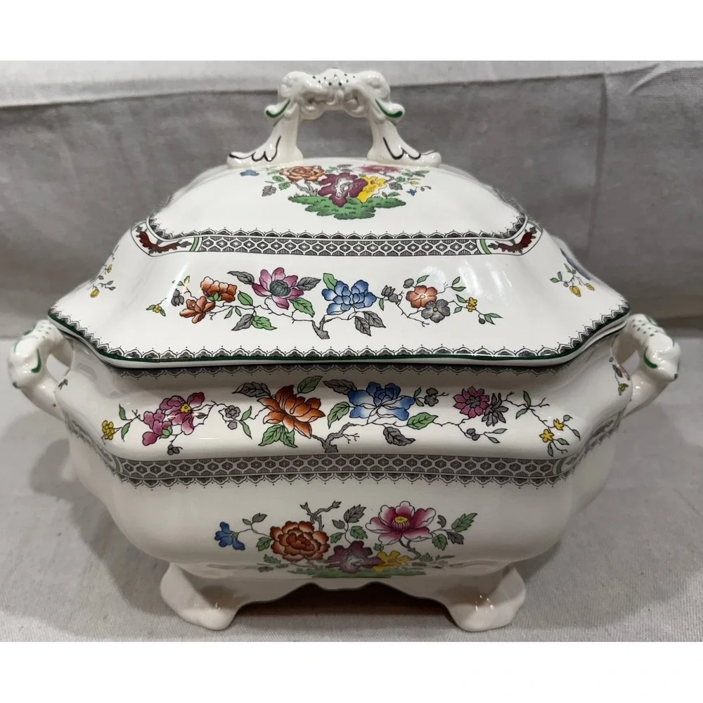 Spode Chinese Rose Soup Tureen with Lid 2/9253-AO Staffordshire England 1815